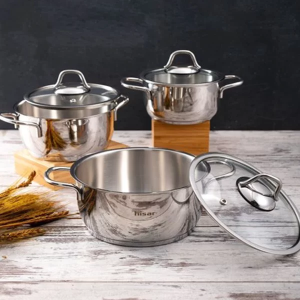 6 Piece Mini Cookware Set Stainless Steel Soup Pot & Multi-Pot